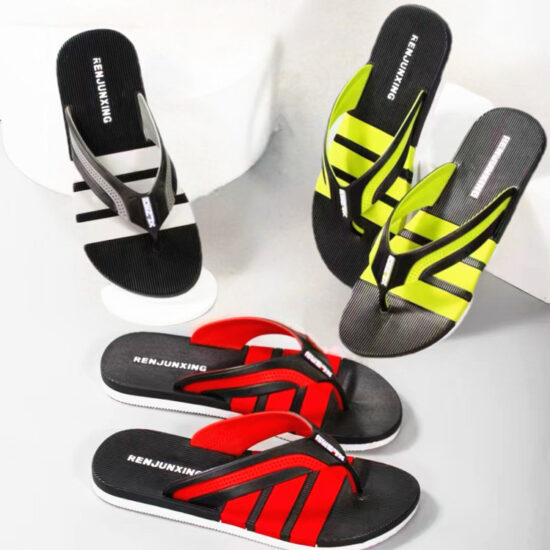 Bold Print Men's Flip Flops