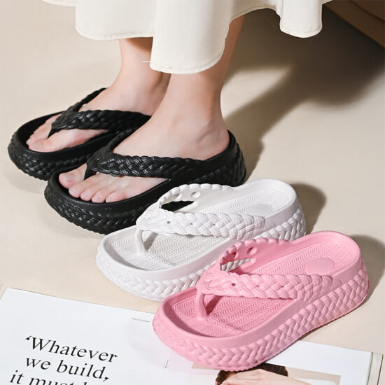 Color Block Flip Flops for Women