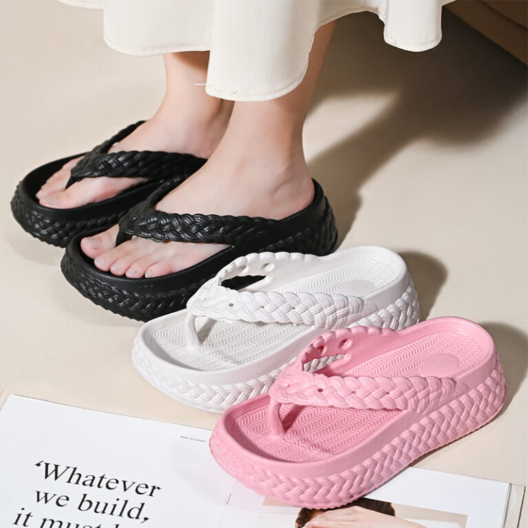 Color Block Flip Flops for Women
