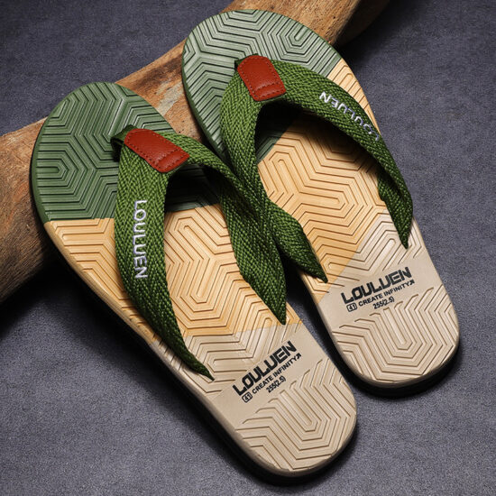 Heavy-Duty Men's Flip Flops for Outdoor Use
