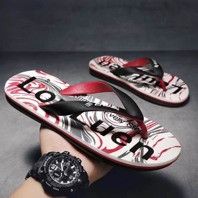 Men's Flip Flops with Adjustable Strap