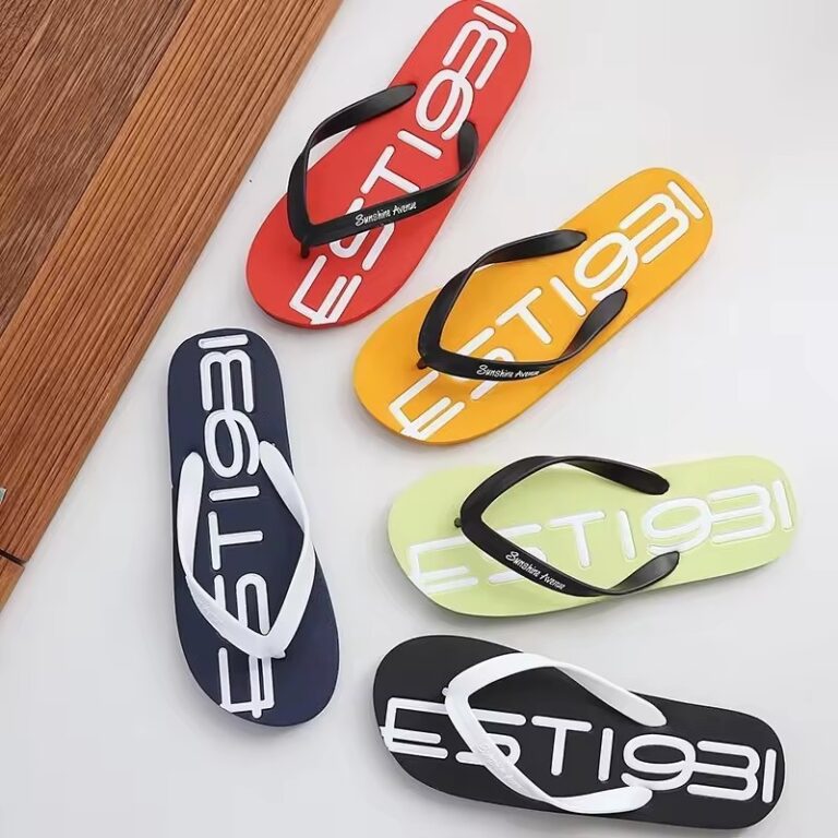 Men's Flip Flops with Memory Foam Footbed