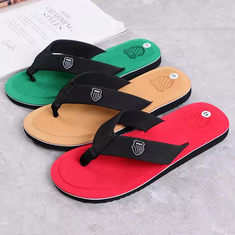 Men's Flip Flops with Textured Sole