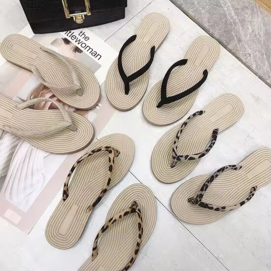 Minimalist Women Flip Flops Black