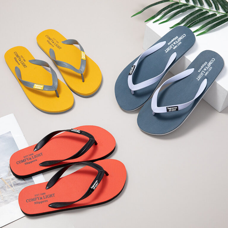 Unisex trendy summer flip flops for outdoor beach wear