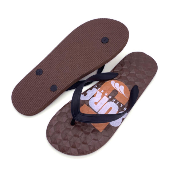 Custom PE rubber flip flops for men