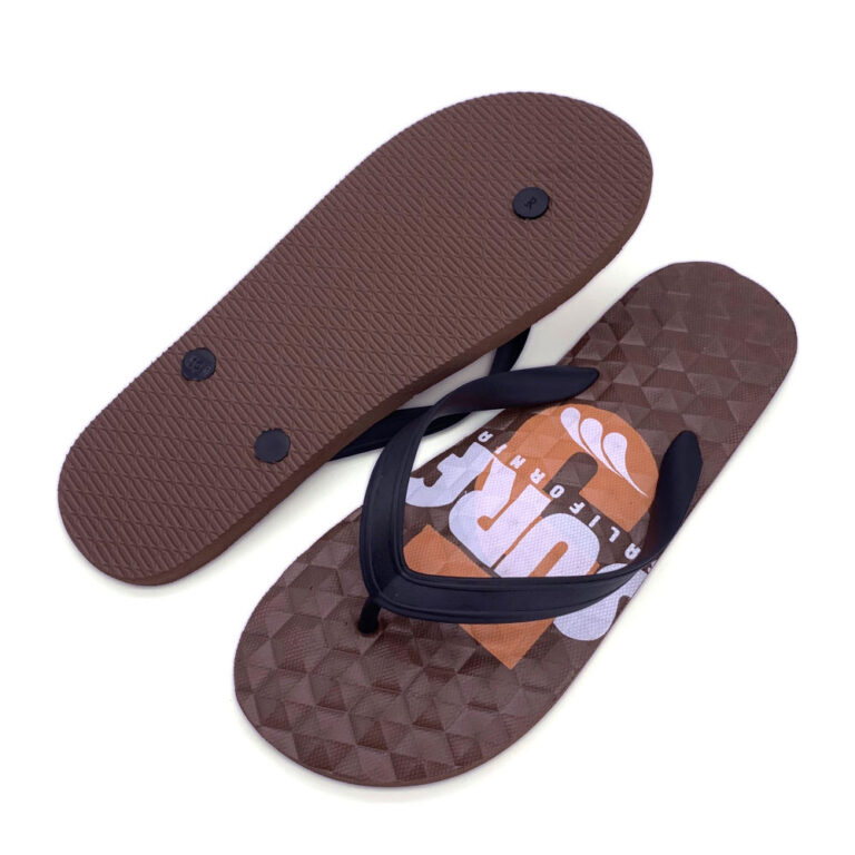 Custom PE rubber flip flops for men